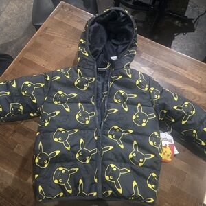 Pokemon Pikachu Coat /Jacket Size 4 NEW